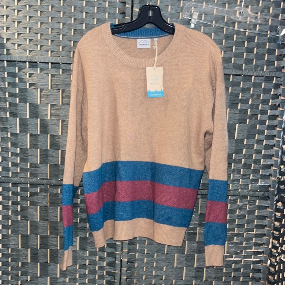 Passenger sweater size M Colorful Striped Women's Sweater